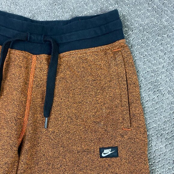 Nike Alumni Shoebox Shorts Men's Small Orange Gym Athletic Running Drawstring - Picture 2 of 12
